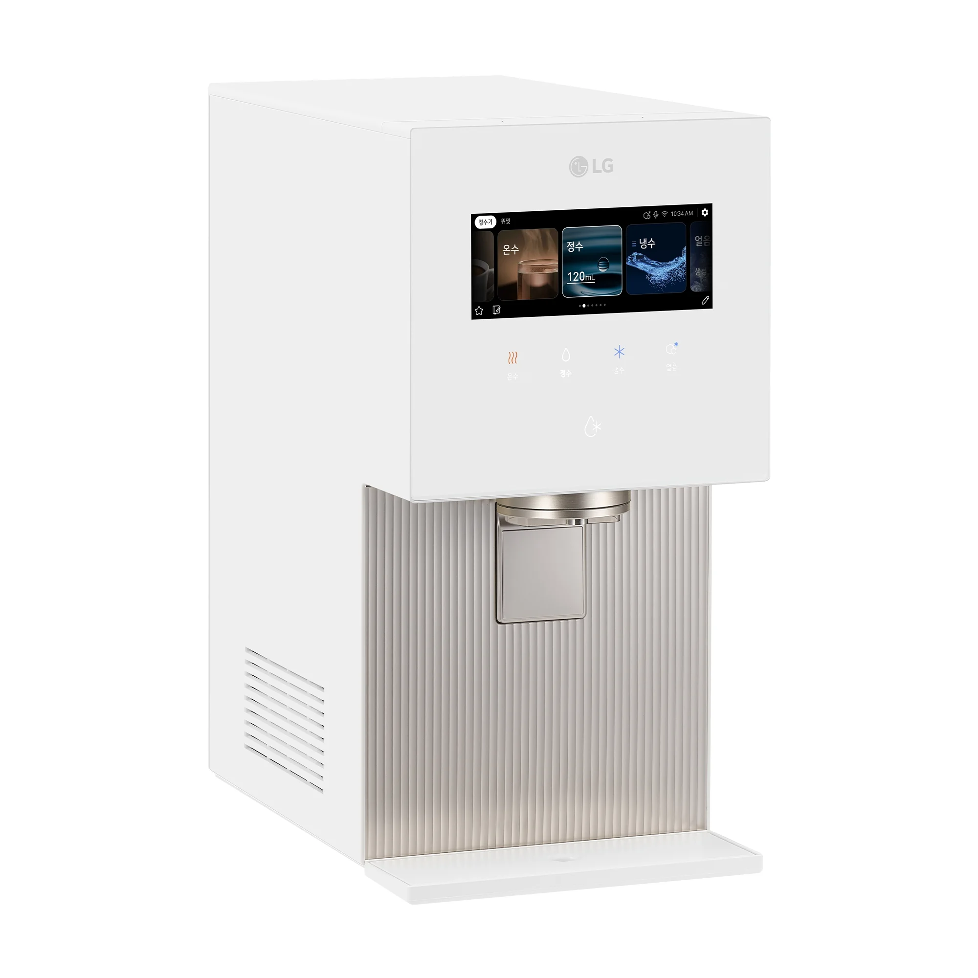 LG 퓨리케어 AI 오브제컬렉션 냉동얼음정수기 WD724RH (음성인식/맞춤 출수, 냉온정, 얼음, 에센스 화이트)